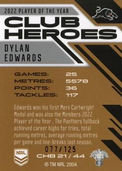2023 NRL Traders Titanium - Club Heroes Bronze #CHB21 Dylan Edwards Back